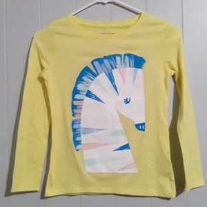 Cat & Jack Girl's Unicorn Graphic LongSleeve Shirt